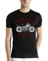 Shop Men's Custom Biker Rider Printed Cotton T-shirt-Front