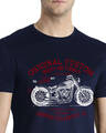 Shop Men's Custom Biker Rider Printed Cotton T-shirt-Full