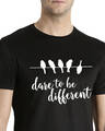 Shop Men's Dare to be Different Typograpy Cotton Printed T-shirt-Design