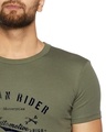 Shop Men's Green Graphic Print Regular Fit T-shirt-Design