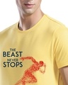 Shop Men's Yellow Regular Fit T-shirt-Design