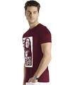 Shop Men's Maroon Regular Fit T-shirt-Design