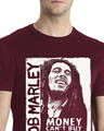 Shop Men's Maroon Regular Fit T-shirt-Full