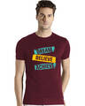 Shop Men's Marooon Regular Fit T-shirt-Front