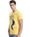 Shop Men's Yellow Regular Fit T-shirt-Design