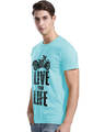 Shop Men's Blue Graphic Print Regular Fit T-shirt-Design