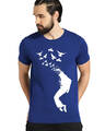 Shop Men's Blue Regular Fit T-shirt-Front