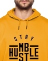 Shop Men's Yellow Printed Regular Fit Hoodie-Design