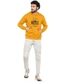 Shop Men's Yellow Printed Regular Fit Hoodie-Full