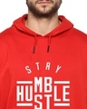 Shop Men's Red Printed Regular Fit Hoodie-Design