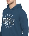 Shop Men's Blue Printed Regular Fit Hoodie-Full