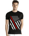 Shop Men's USA Flag Printed Cotton T-shirt-Front