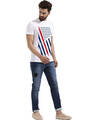 Shop Men's USA Flag Printed Cotton T-shirt-Full