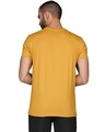 Shop Men's Yellow Weed Leaf Printed T-shirt-Back