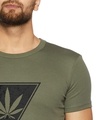 Shop Men's Green Weed Leaf Printed T-shirt-Design