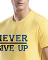 Shop Naver Give Up Design Printed T-shirt for Men's-Full