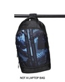 Shop Unisex Black Adventurous Printed Small Backpack-Front