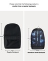 Shop Unisex Black Adventurous Printed Small Backpack
