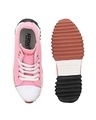Shop Women's Pink Color Blocked Hip Hop Casual Shoes-Full
