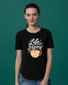 Shop After Coffee Basic Round Hem T-Shirt-Front