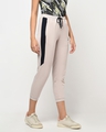 Shop Women's Beige Relaxed Fit Joggers-Full