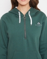 Shop Women's Green Regular Fit Hoodie