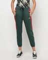 Shop Women's Green Relaxed Fit Joggers-Front