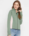 Shop Women's Grey & Pink Fleece Classic Jacket-Full
