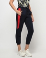 Shop Women's Navy Relaxed Fit Joggers-Full