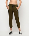 Shop Women's Olive Relaxed Fit Joggers-Front