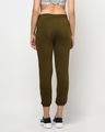 Shop Women's Olive Relaxed Fit Joggers-Design