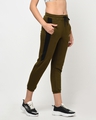 Shop Women's Olive Relaxed Fit Joggers-Full