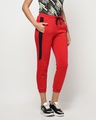 Shop Women's Red Relaxed Fit Joggers-Full