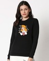 Shop Agree With Me Fleece Sweatshirt (DL) Black-Front