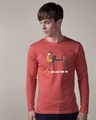 Shop Airplane Mode On Full Sleeve T-Shirt-Front