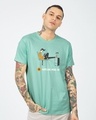 Shop Airplane Mode On Half Sleeve T-Shirt-Front