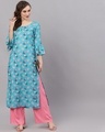 Shop Blue Digital Printed Kurta