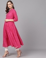 Shop Magenta Bandhani Printed Anarkali-Full