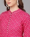 Shop Magenta Bandhani Printed Anarkali