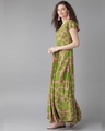 Shop Pink And Green Giraffe Print Anarkali Kurta-Design