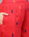 Shop Red Digital Printed Kurta With Palazzo & Dupatta Set
