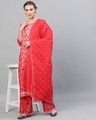 Shop Red Digital Printed Kurta With Palazzo & Dupatta Set