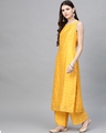 Shop Yellow Chanderi Kurta Palazzo Set-Design