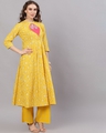 Shop Yellow & Silver Khari Printed Anarkali-Design