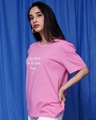 Shop Women's Pink Printed Oversized Fit T Shirt-Design