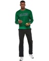 Shop Men Green Printed Slim Fit Sweatshirt