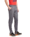Shop Men's Grey Melange Slim Fit Track Pants-Design