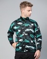 Shop Men Multicolor Abstract Slim Fit Jacket-Front