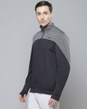 Shop Men Black Color Block Slim Fit Sweatshirt-Design