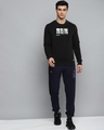 Shop Men Black Printed Slim Fit Sweatshirt